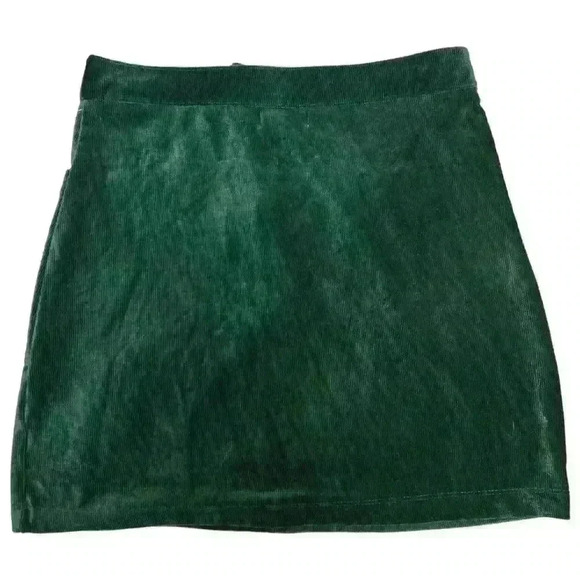 NWT Altar’d State Stretch Corduroy Green Skirt Size M - Picture 2 of 5